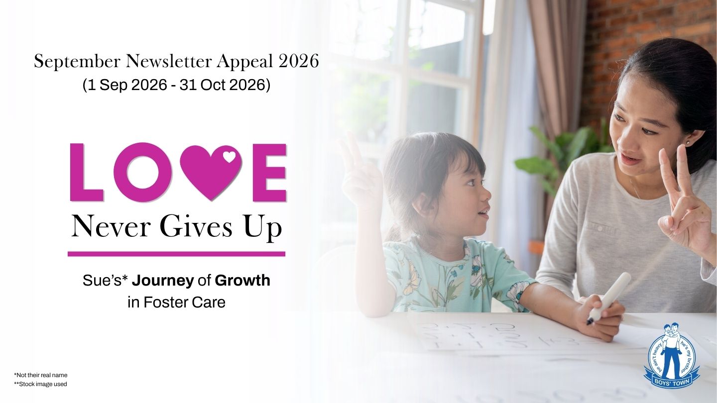 Love Never Gives Up (Sep Newsletter Appeal 2026)