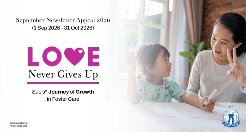 Love Never Gives Up (Sep 2026 Newsletter)